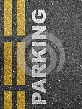 Parking road markings