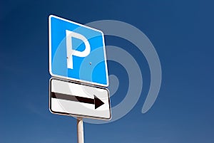 Parking sign