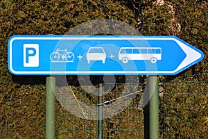 Parking sign