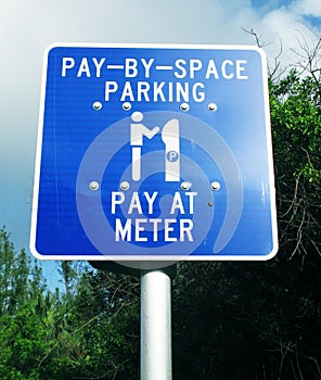 Parking Sign Metered Parking
