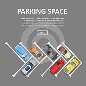 Parking space template photo