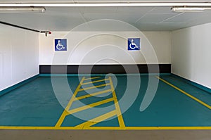 Parking spaces for the disabled