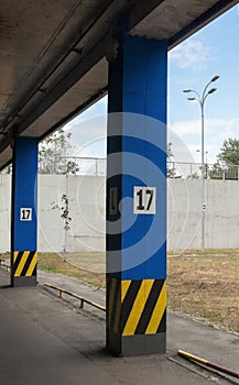 Parking under the building
