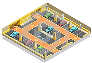 Parking Underground Isometric Template