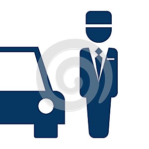 Parking valet icon