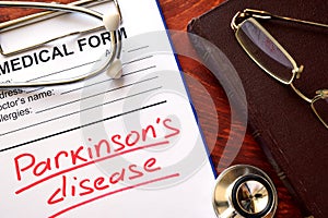 Parkinson disease photo
