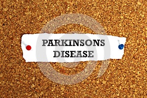 Parkinsons disease on paper