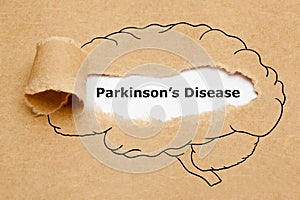 Parkinsons Disease Torn Paper Concept photo