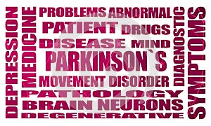 Parkinsons syndrome illustration photo
