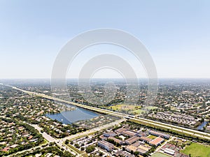 Parkland Florida aerial stock photo 2024