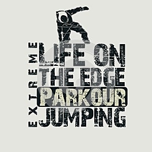 Parkour concept t-shirt