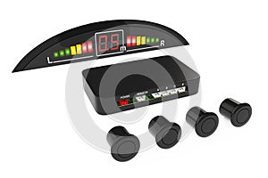 Parktronic Car System Kit. 3d Rendering