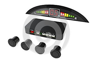 Parktronic Car System Kit. 3d Rendering