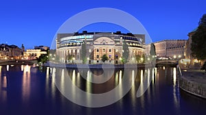 Parlament building in Stockholm photo