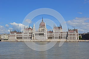 Parliament Budapest blue sky