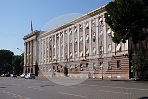 The Parliament building in Tirana photo