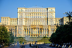 Parliament building in Bucharest