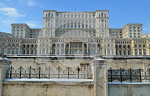 Parliament Building in Bucharest Romania