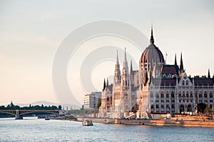 The Parliament Building in Budapest, capital of Hungary