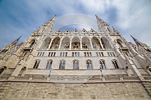 The parliament building in Budapest, Hungary