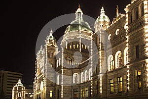 Parliament Building at night, Victoria