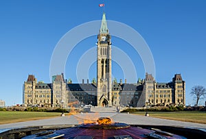 Parliament building in Ottawa, Canada