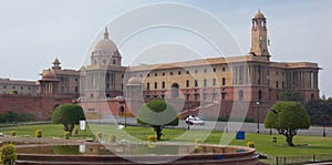 The Parliament Building of New Delhi, India photo