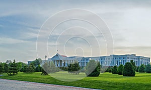 The Parliament building in Tashkent