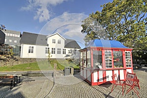 Parliament building in Torshavn photo