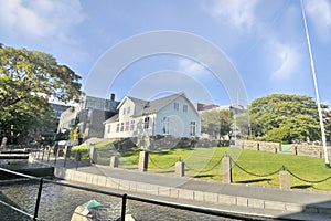 Parliament building in Torshavn photo