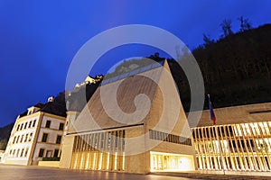 Parliament building in Vaduz photo