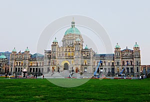 Parliament building in Victoria BC Canada