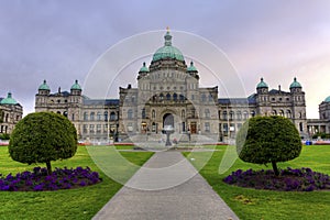 Parliament Building in Victoria, BC, Canada