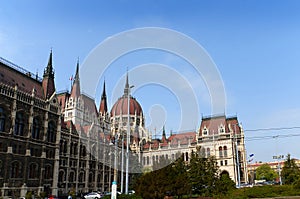 Parliament Buildings in Budapest Hungary