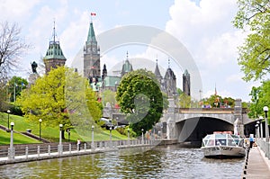 Parliament Buildings and Rideau Canal, Ottawa, Canada