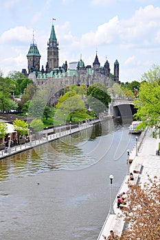 Parliament Buildings and Rideau Canal, Ottawa, Canada