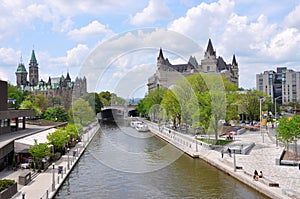 Parliament Buildings and Rideau Canal, Ottawa, Canada