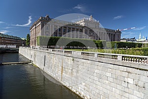 Parliament buildings Stockholm from Norrbro Stockholm