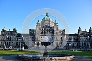 The parliament buildings at Victoria BC Canada