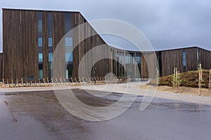 Parliament of Finland's Sami people stands in Inari.