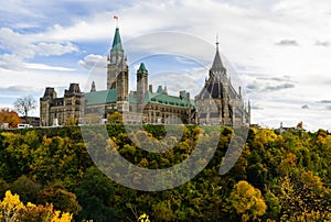 Parliament Hill in autumn season, Ottawa, Canada
