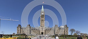 Parliament Hill building in Ottawa, Canada