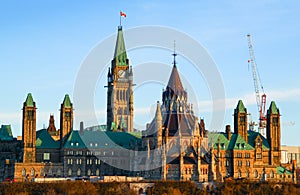 Parliament Hill and the Canadian House of Parliament