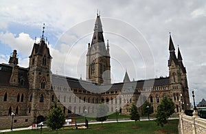 Parliament Hill, neo-Gothic seat of the Canadian Parliament, Ottawa