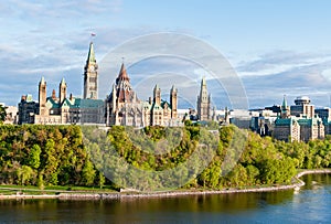 Parliament Hill, in Ottawa - Ontario, Canada