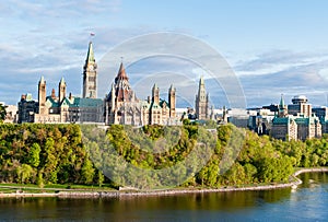 Parliament Hill, in Ottawa - Ontario, Canada photo