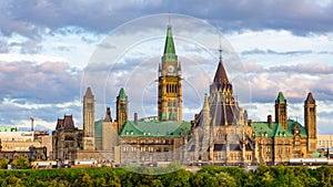 Parliament Hill from the Ottawa River