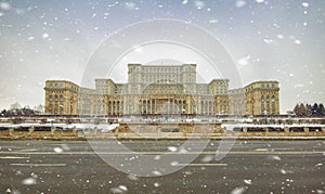 Parliament House from Bucharest  Romania