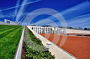 Parliament House Canberra Australia Side View