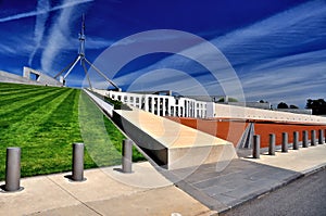 Parliament House Canberra Australia Side view photo